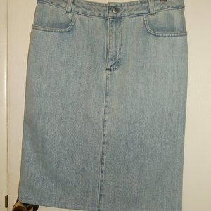 Banana Republic light Blue Jean Skirt 6